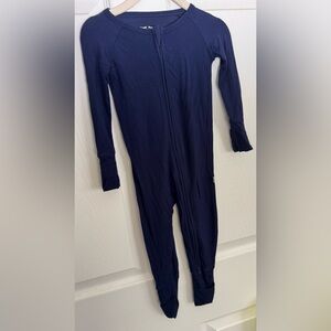 Little Sleepies- Solid Navy Blue 6-12 months zippy. Gently used condition.